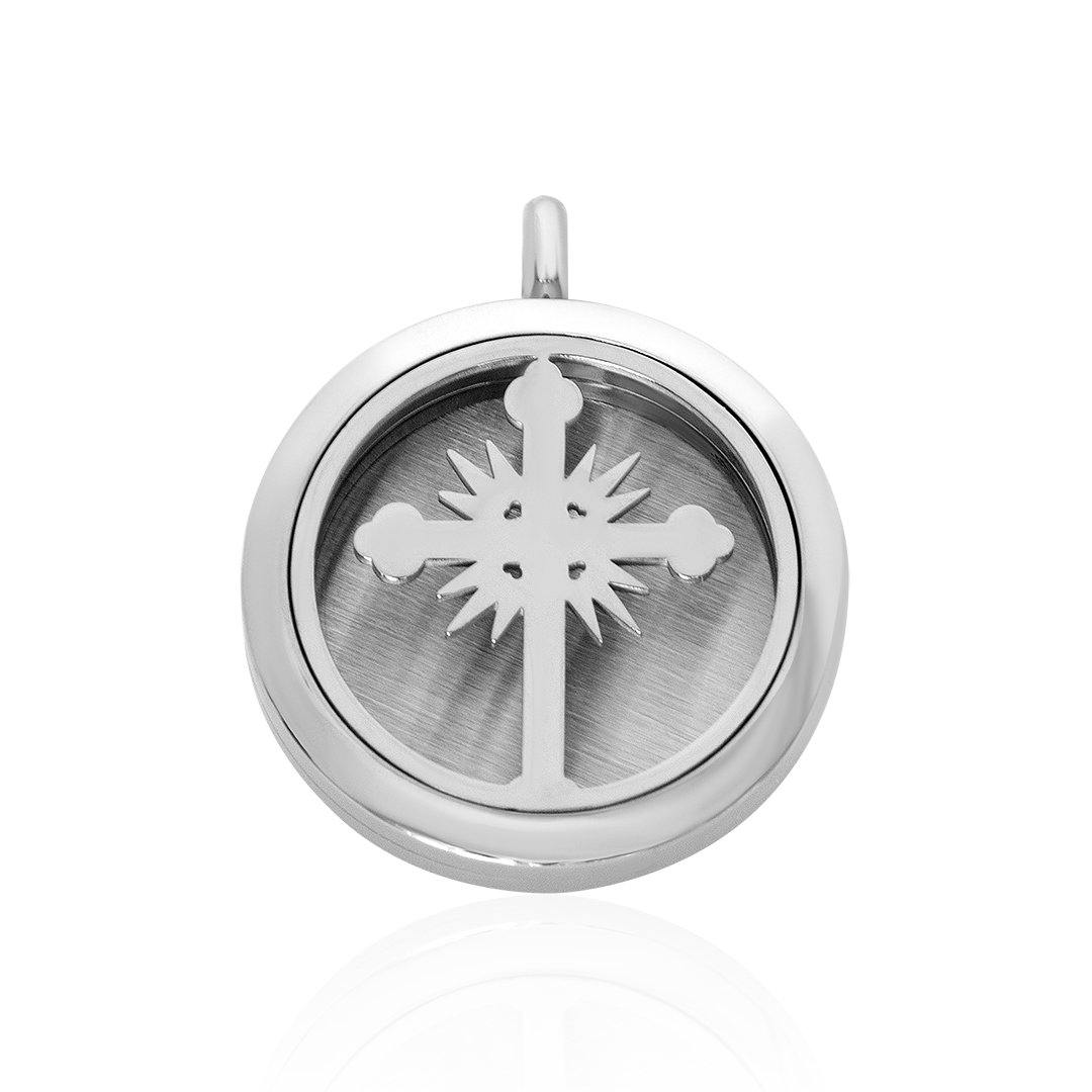 Cross Aromatherapy Locket Pendant FEP017SR-0