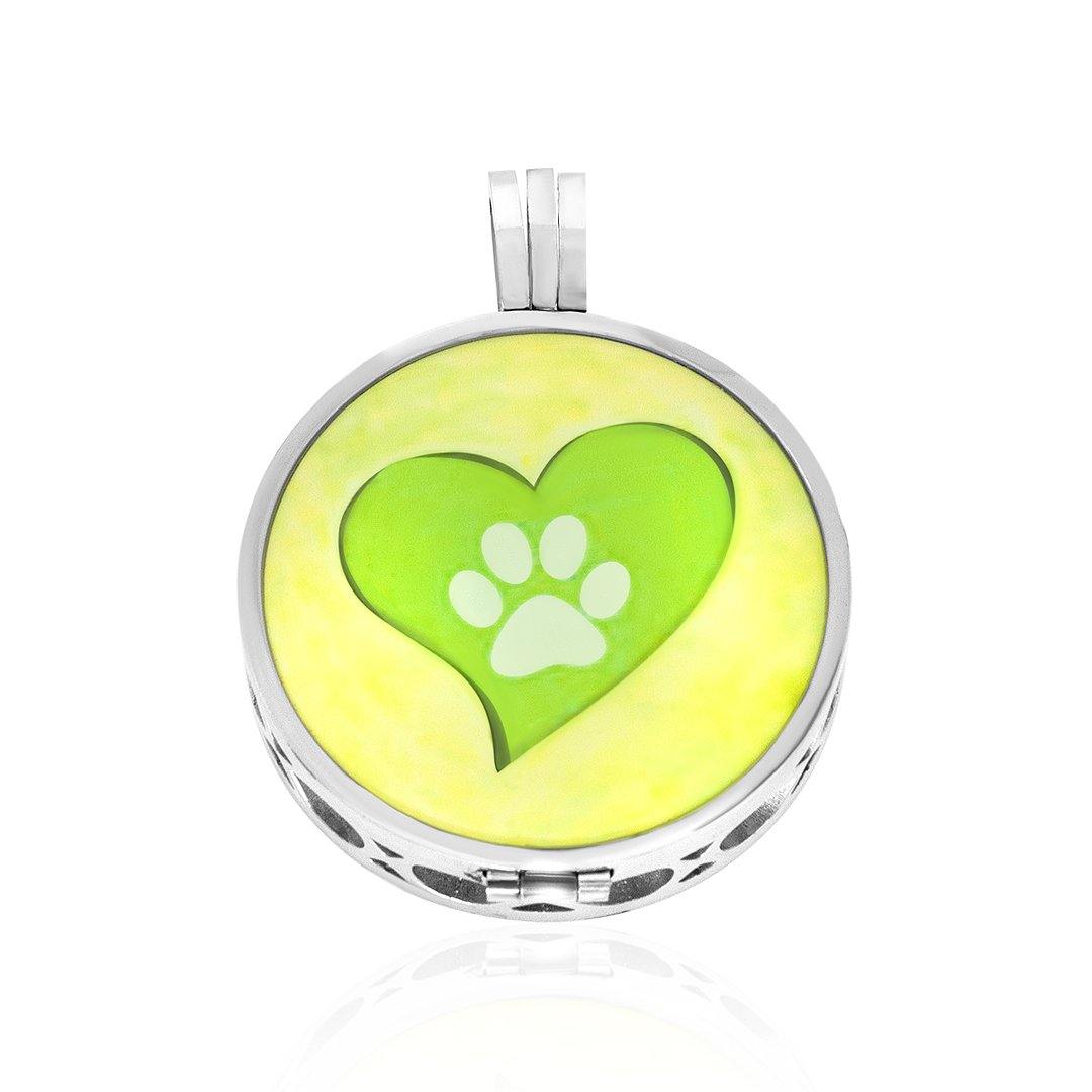 Heart & Paw Essential Oil Pendant FEP027CD-0