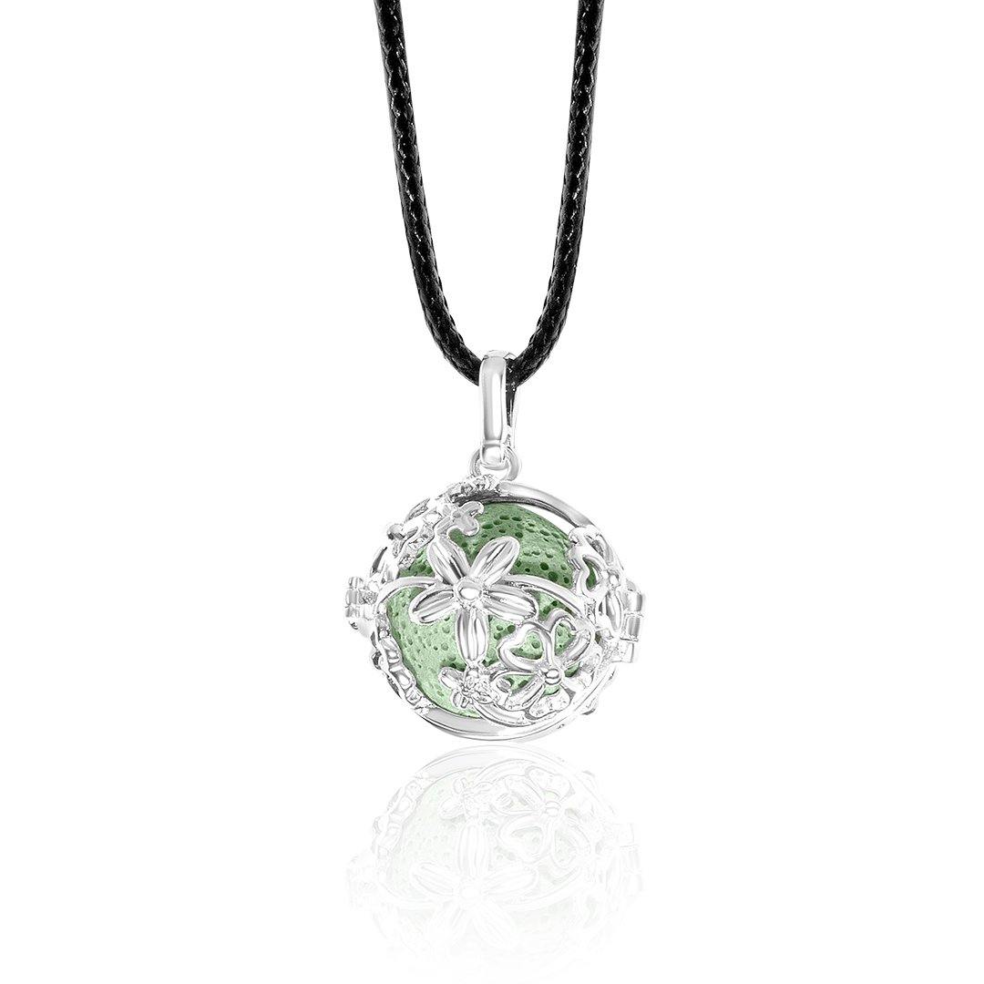 Flower Lava Ball Aromatherapy Pendant LAP005SR-0