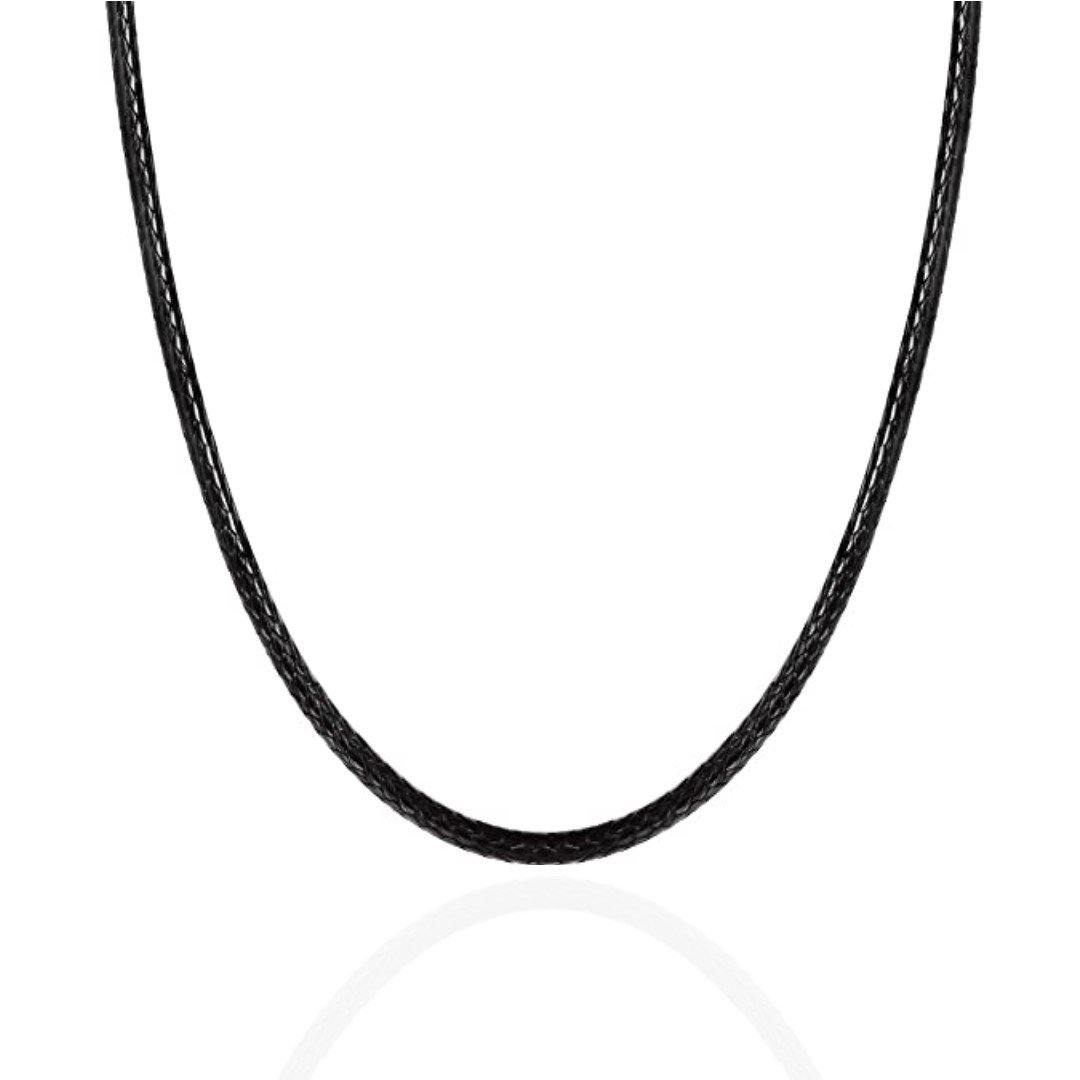Wax leather chain 60 cm  ACC052BL-0